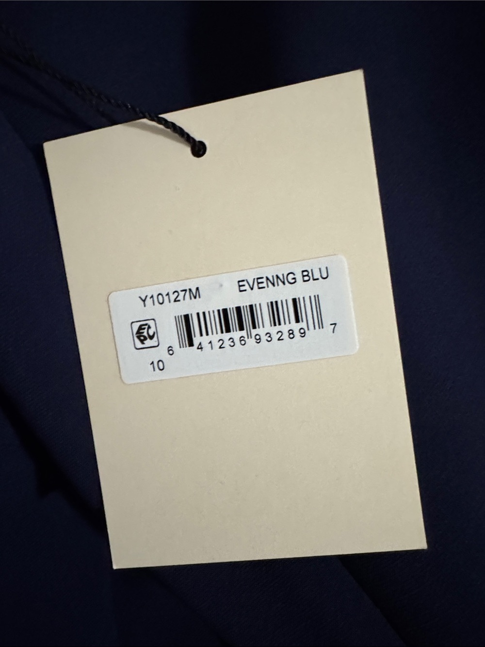 Sleeveless Navy Shift Dress with Keyhole Neck - Picture 4 of 5